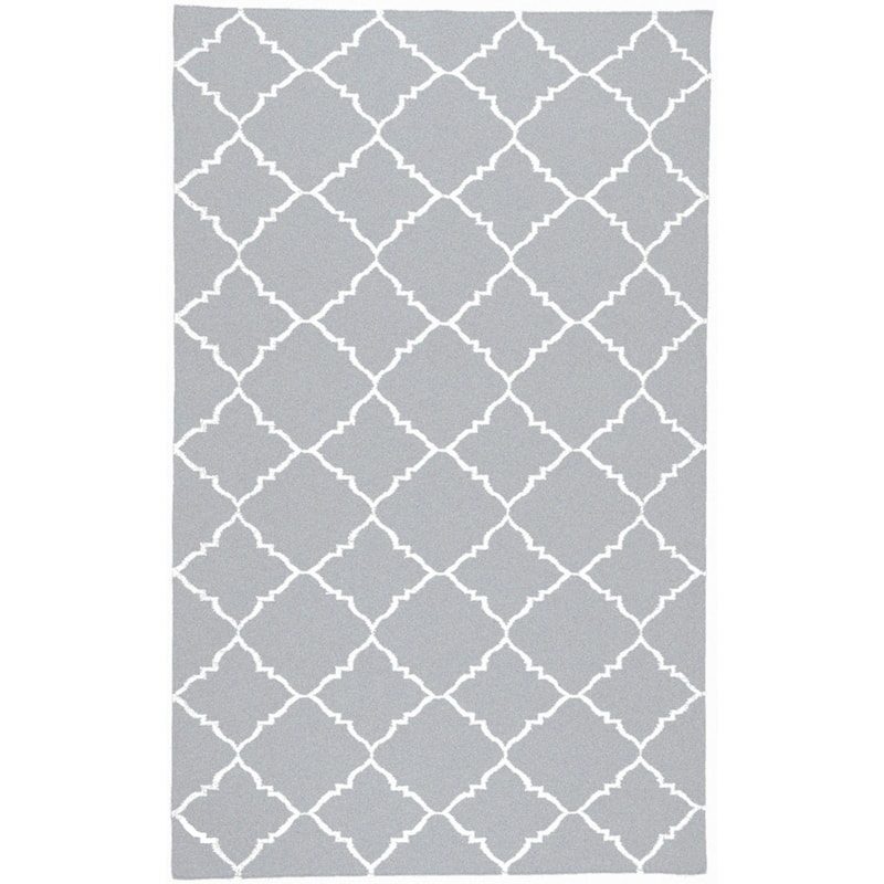 Hand-woven Altamura Dove Gray Wool Area Rug - 8' x 11'/Surplus