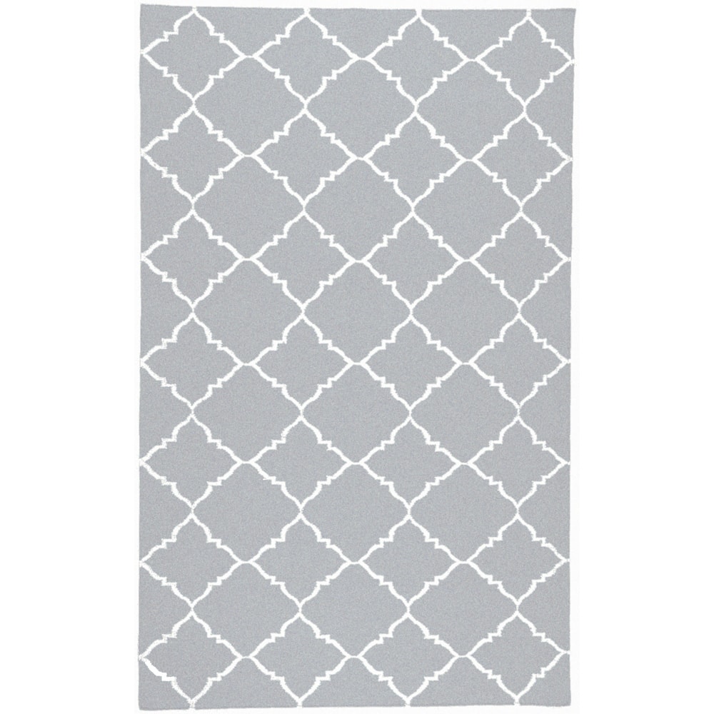Hand-woven Altamura Dove Gray Wool Area Rug - 8' x 11'/Surplus