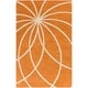 preview thumbnail 21 of 97, Chamba Handmade Transitional Wool Area Rug 10' x 14' - Orange/White - Runner/Rectangle