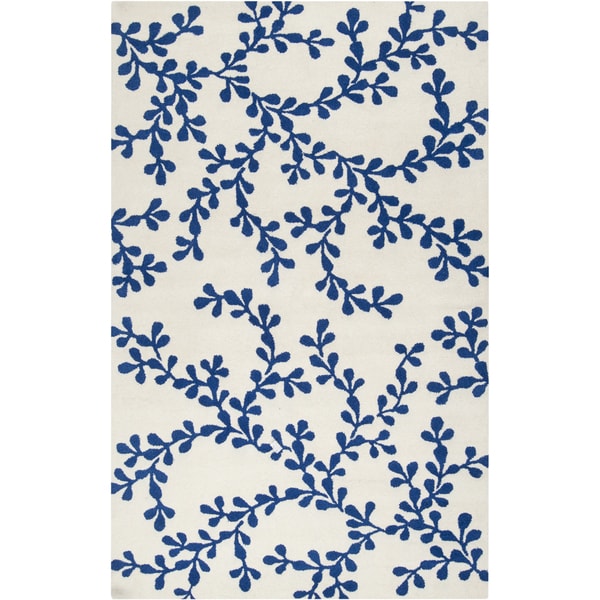 Hand tufted White Metro Wool Rug (5' x 8') 5x8   6x9 Rugs