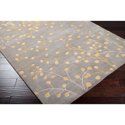 Sakura Handmade Transitional Floral Wool Area Rug