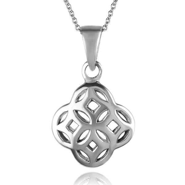 Shop Journee Collection Sterling Silver Celtic Unity Knot Necklace ...