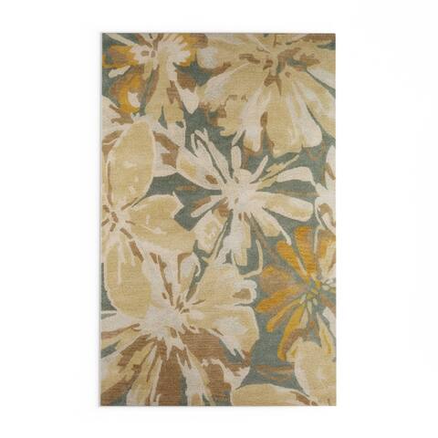 Blue Floral Botanical Rugs Find Great Home Decor Deals