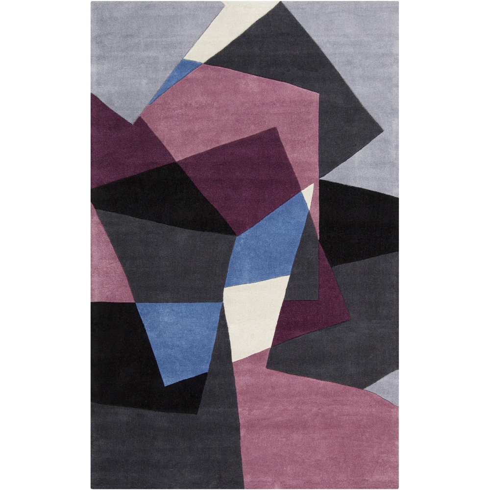 Hand tufted Arlon Grey Geometric Rug (36 X 56)