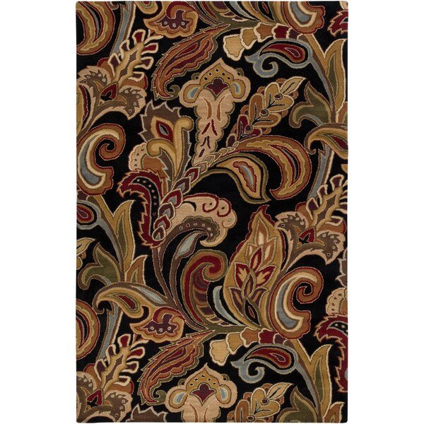 Hand-tufted Rampage Mocha Wool Area Rug - 9' x 13'