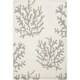 preview thumbnail 2 of 4, Hand-woven Gremlin White/Light Gray Wool Area Rug - 3'3" x 5'3" - 3' 3" x 5' 3"
