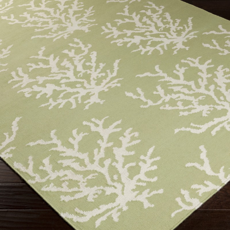 Hand-woven Horizon Lettuce Leaf Wool Area Rug - 2'6" x 8' Runner - 2'6" x 8' Runner