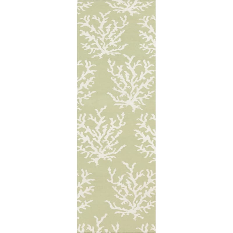 Hand-woven Horizon Lettuce Leaf Wool Area Rug - 2'6" x 8' Runner - 2'6" x 8' Runner