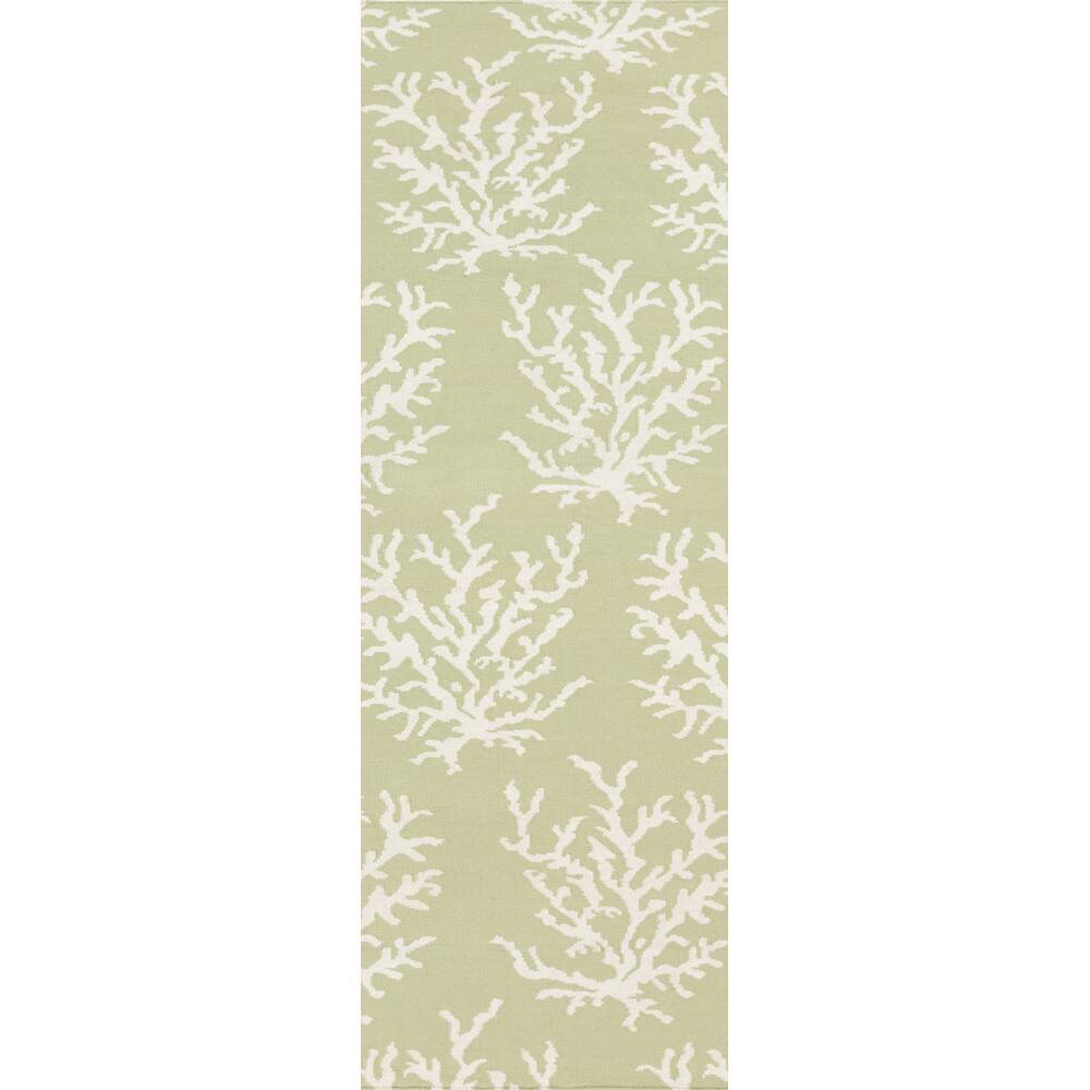 Hand-woven Horizon Lettuce Leaf Wool Area Rug - 2'6" x 8' Runner - 2'6" x 8' Runner