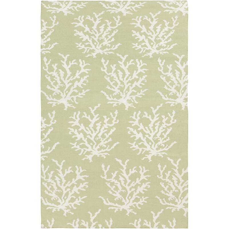 Hand-woven Horizon Lettuce Leaf Wool Area Rug - 8' x 11' - 8' x 11'