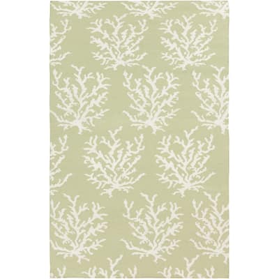 Hand-woven Horizon Lettuce Leaf Wool Area Rug - 8' x 11' - 8' x 11'
