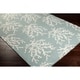 preview thumbnail 6 of 4, Hand-woven Hornet Powder Blue Wool Area Rug - 2'6" x 8' Runner - 2' 6" x 8'