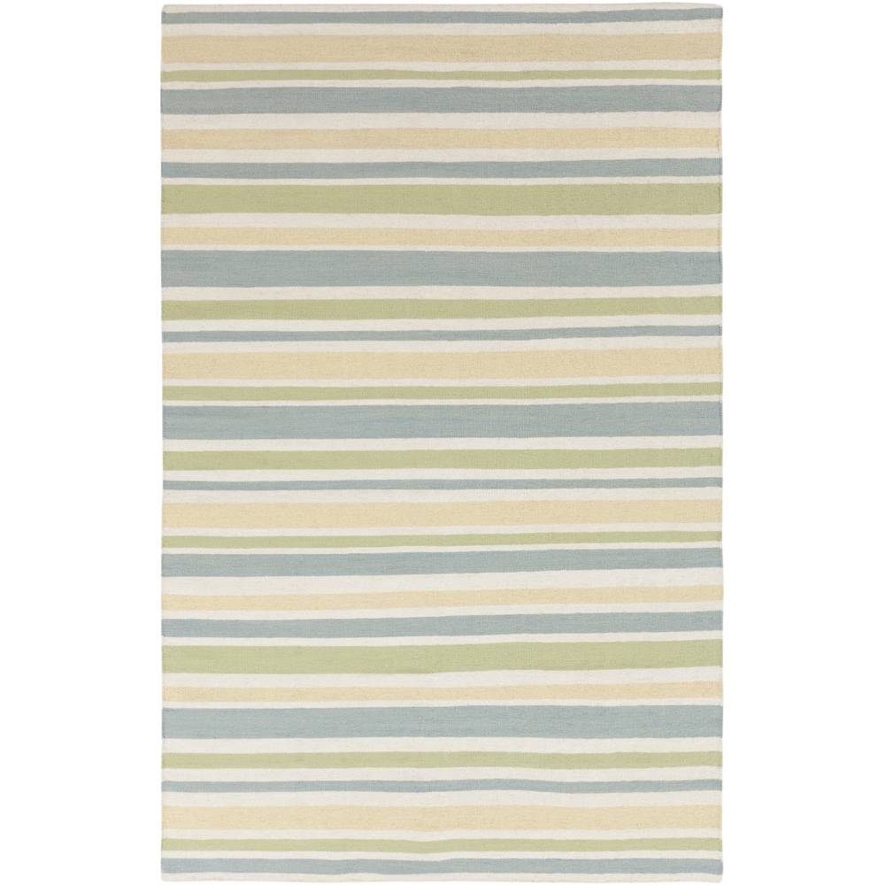 Handwoven Integra Powder Blue Wool Rug (2 X 3)