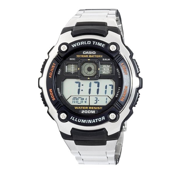 casio men's world time illuminator watch