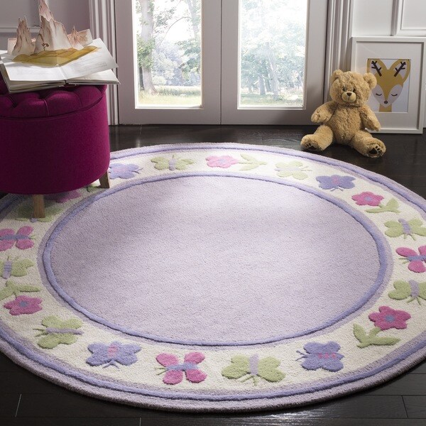 Safavieh Handmade Children's Butterflies Garden New Zealand Wool Rug