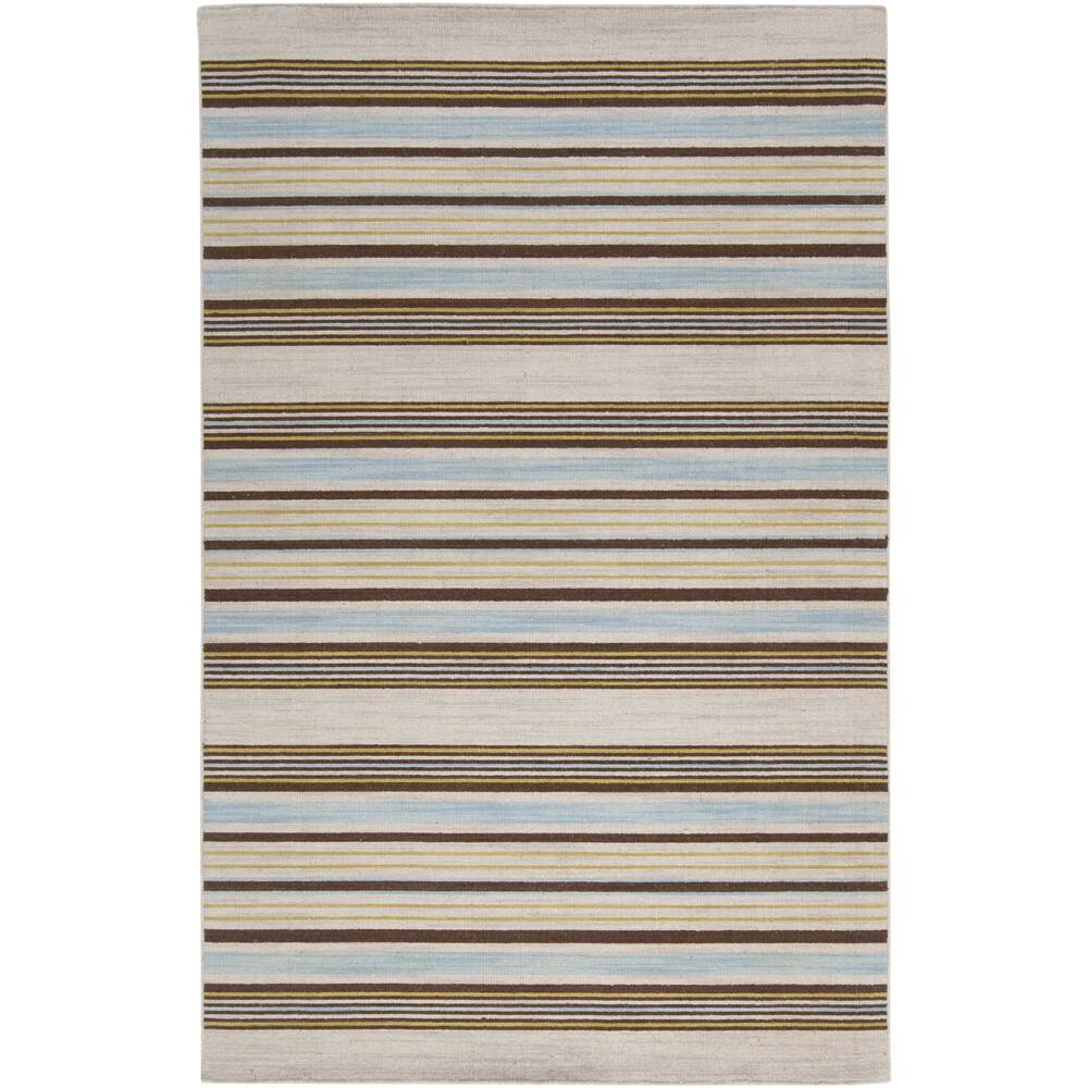 Hand-woven Rover Coffee Bean Wool Area Rug - 8' x 11'