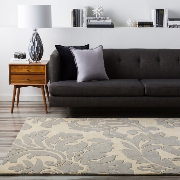 Hand-tufted Bay Leaf Modena Wool Area Rug - 9' x 12'