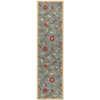 Printed Ottohome Floral Sage Runner Rug (1'8 x 4'11) Runner Rugs