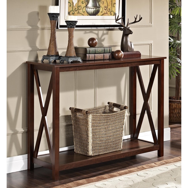 Espresso X Design Occasional Console Sofa Table Coffee, Sofa & End Tables