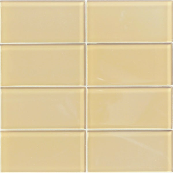 Lush Dune 3 x 6 Glass Tile   Shopping