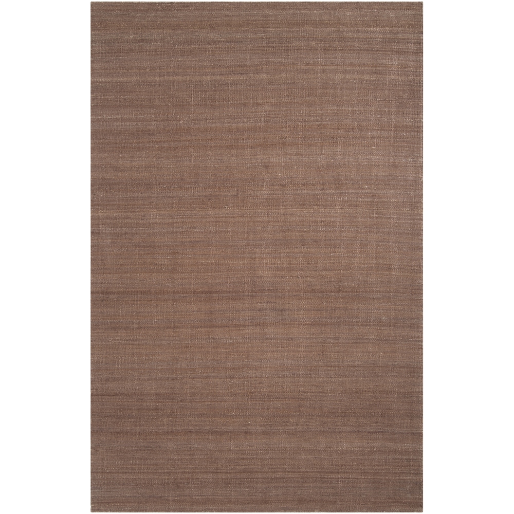 Hand woven Justy Brown Reversible Jute Rug (2 X 3)