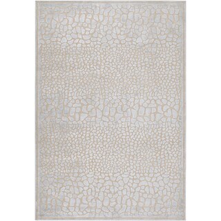 Grey Animal Print Abstract Area Rug 7 6 X 10 On