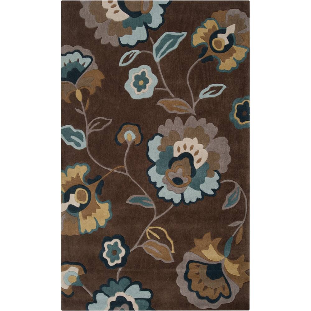 Hand-tufted Amel Espresso Area Rug - 5' x 8'