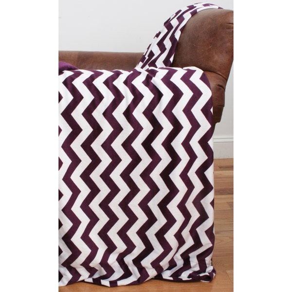 Chevron Microplush 44 x 60 inch Throw