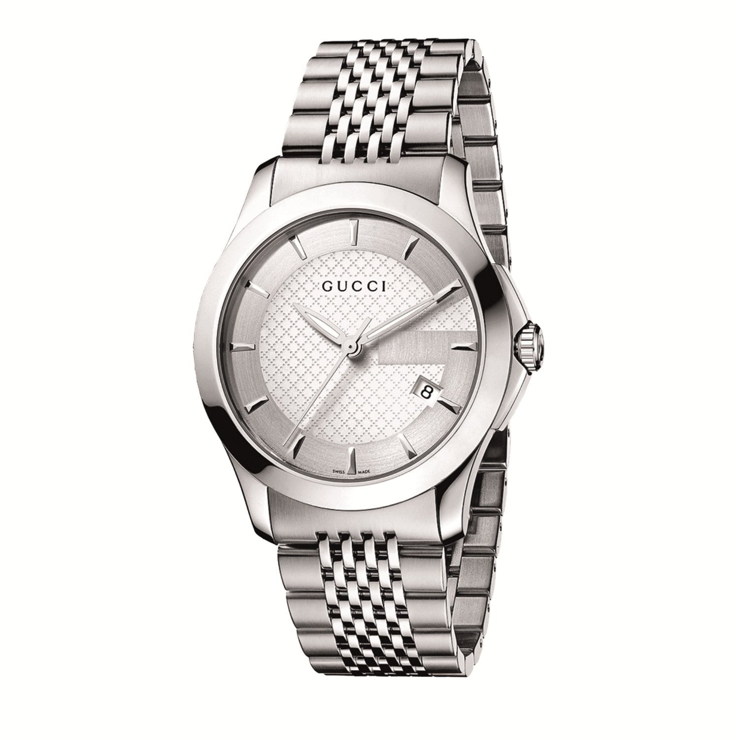 mens gucci watch silver