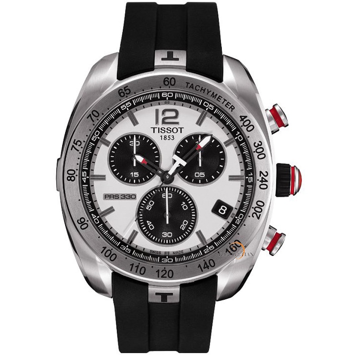 Shop Tissot Men's 'PRS-330' Stainless Steel Chronograph Watch - Free ...