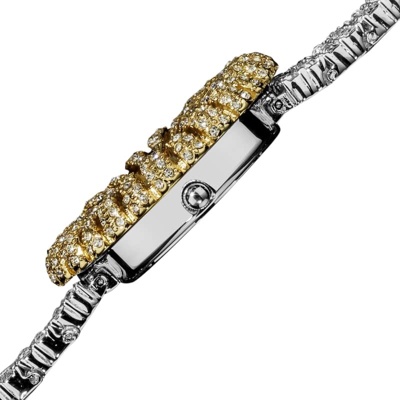Burgi Women's Dazzling Crystal Quartz Gold-Tone Watch - Gold