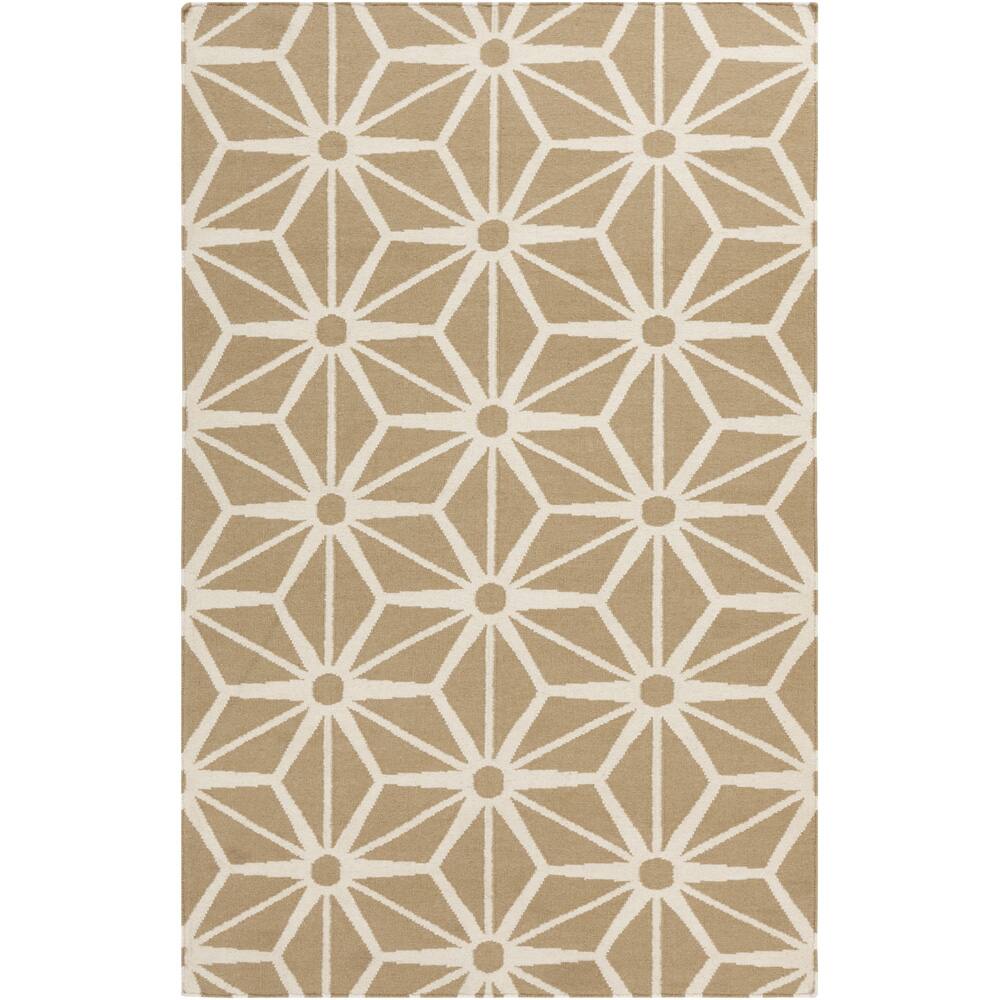 Hand-woven Baarle Toast Wool Area Rug - 8' x 11'
