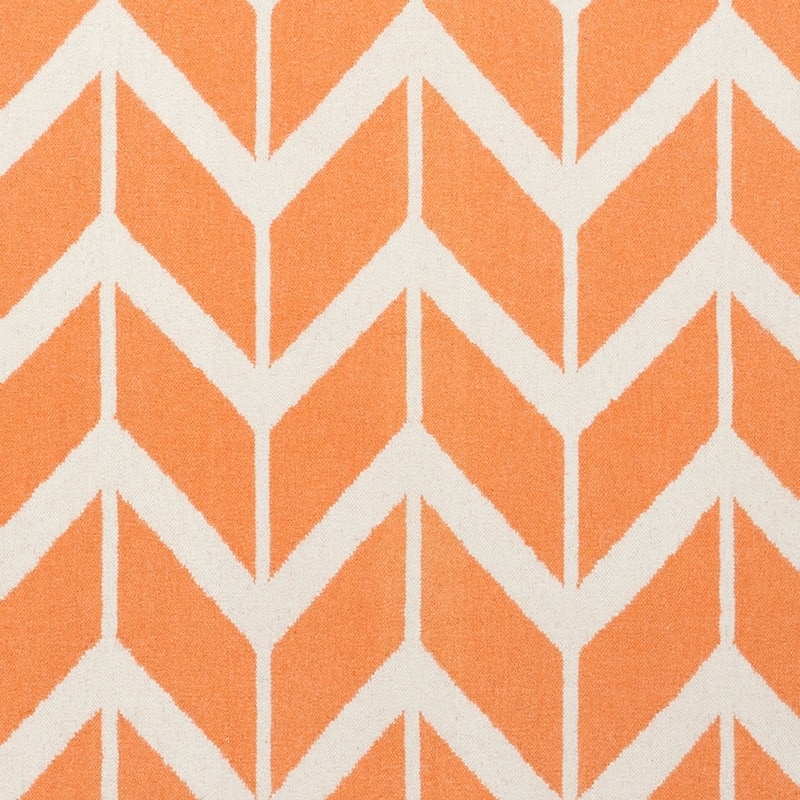 Hand-woven Awans Papaya Wool Area Rug - 8' x 11' - 8' x 11'