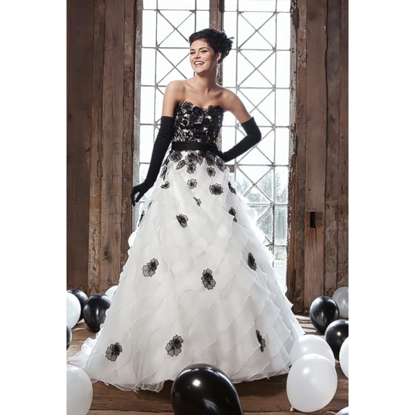 black rose wedding dress