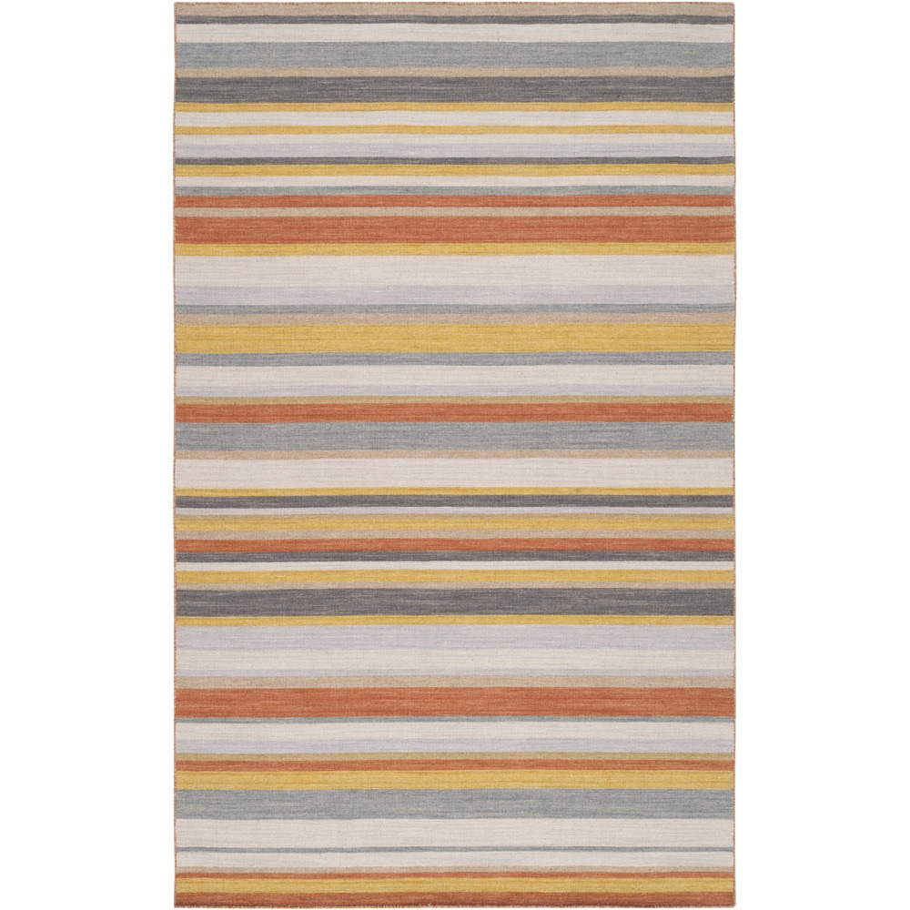 Handwoven Beni Orange Wool Rug (2 X 3)