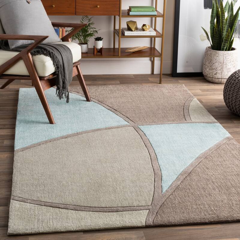 Porch & Den Gervais Hand Tufted Modern & Contemporary Abstract Area Rug