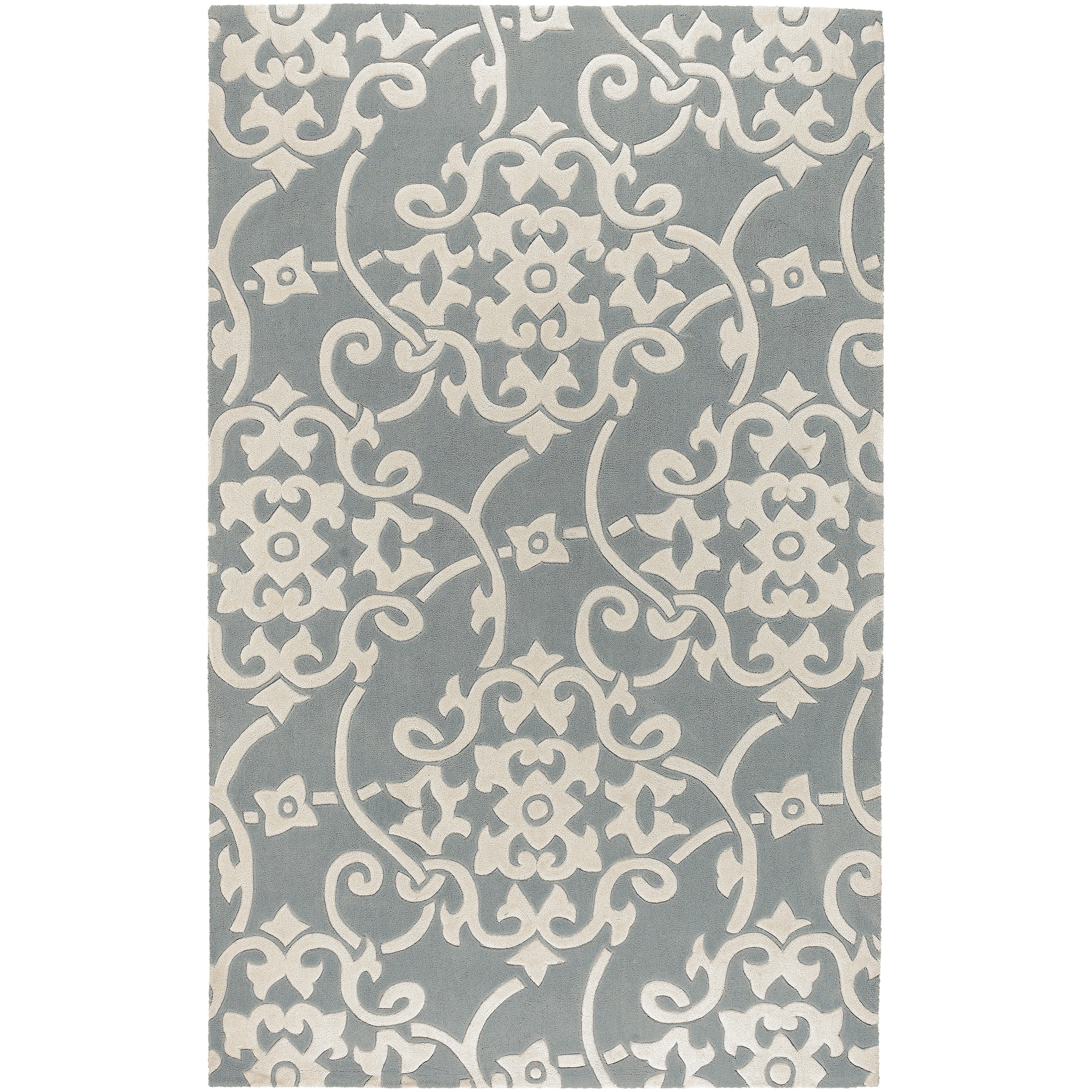 Hand tufted Teima Blue Grey Rug (9 X 13)