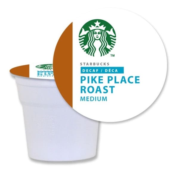 Starbucks Decaf Pike Place Roast Coffee K-Cups for Keurig Brewers (96 K