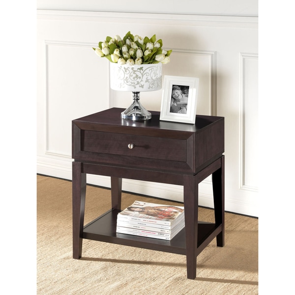 Morgan Brown Modern Nightstand  ™ Shopping   Great Deals