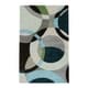 preview thumbnail 87 of 97, Mayflower Handmade Modern Circles Wool Area Rug Blue/Grey - 2' x 3' - Runner/Rectangle