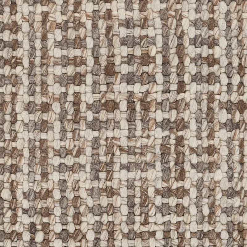 Hand-woven Solid Casual Beige Tampico Wool Area Rug - 8' x 11' - 8' x 11'