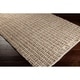 preview thumbnail 6 of 4, Hand-woven Solid Casual Beige Tampico Wool Area Rug - 8' x 11' - 8' x 11'