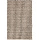 preview thumbnail 1 of 4, Hand-woven Solid Casual Beige Tampico Wool Area Rug - 8' x 11' - 8' x 11' 8' x 11' - Brown