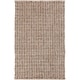 preview thumbnail 2 of 4, Hand-woven Solid Casual Beige Tampico Wool Area Rug - 8' x 11' - 8' x 11'