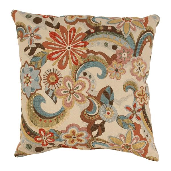 Shop Floral Splash 18-Inch Throw Pillow - Free Shipping Today ...