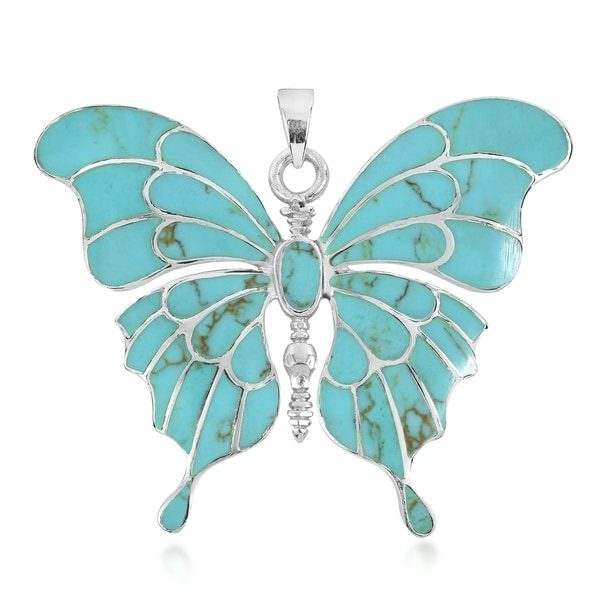Handmade Gorgeous Big Butterfly .925 Silver Pendant (Thailand)