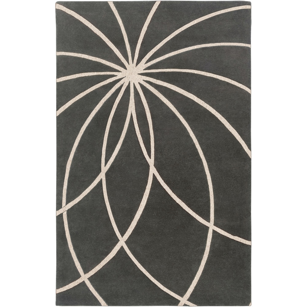 Hand tufted Beaumont Iron Ore Floral Wool Rug (10 X 14)