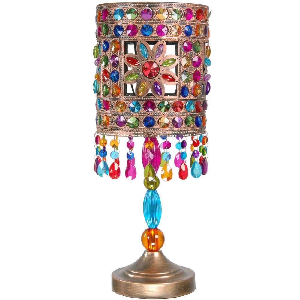 Multicolor Jewel Flower Table Lamp (China)