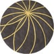 preview thumbnail 42 of 97, Chamba Handmade Transitional Wool Area Rug 6' Round - Yellow - Runner/Round
