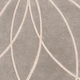preview thumbnail 70 of 97, Chamba Handmade Transitional Wool Area Rug 4' Round - Taupe - Runner/Round